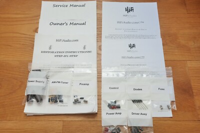 Fisher 170 receiver capacitor restoration recap repair service rebuild kit-image