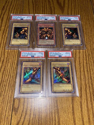 Yu-Gi-Oh! Exodia The Forbidden One Secret Rare Graded PSA 10 9 8 7 YUGIOH LOB-image