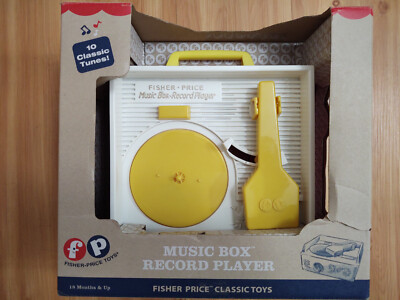 Fisher Price Music Box Kid Record Player 5 Records 2014 Tested & Working-image