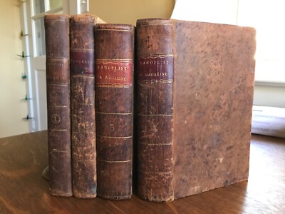 1809 Entire Second Series of The Panoplist - Volumes 1-4 - Original Leather-image