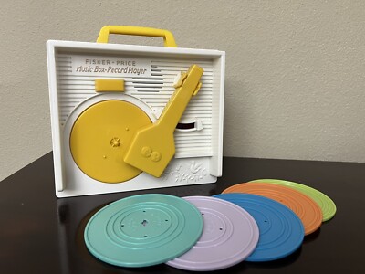 Fisher Price Record Player with 5 Record Discs 2014, Excellent, TESTED WORKS-image