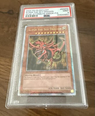 Slifer the Sky Dragon (Quarter Century Secret Rare) PSA 9-image