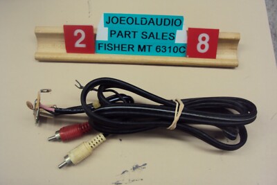 Fisher Turntable MT-6310C RCA Plugs, Ground Wire, Cartridge Interface. Tested-image