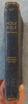 Scofield Reference Bible King James Version KJV Study Vintage Leather Oxford Pr-image