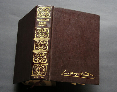 Guy de Maupassant, Complete Short Stories, Leather Bound Book, 1903. Beautiful!-image