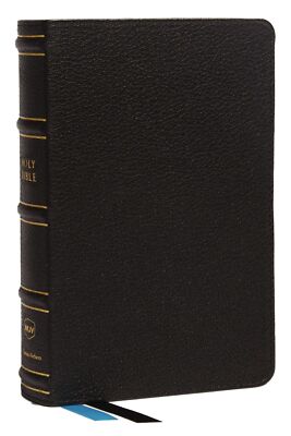 NKJV, Compact Bible, Maclaren Series, Genuine Leather, Black, Com .. Like New-image