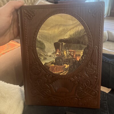 The Railroaders Time Life Books Old West Series Faux Leather Bound 1973-image