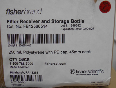 Fisher Brand FB12566514 Filter Receiver and Storage Bottle 250ml 24/case-image