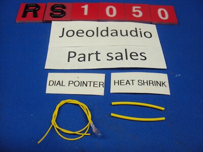 Fisher RS-1050 Receiver Replacement Dial Pointer Lamp & Heat Shrink. Lamp Is New-image