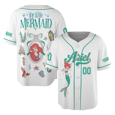 Custom Disney Princess Baseball Jersey Kid Adult Kid Men Women Gift NEW-image