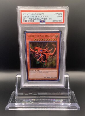 Yu-Gi-Oh! TCG Slifer the Sky Dragon Limited Edition Ultra Rare PSA 9 POP 176-image