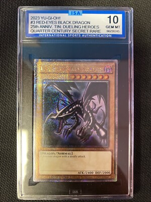 2023 Yu-Gi-Oh! TCG Red-Eyes Black Dragon Quarter Century TN23-EN003 - ISA 10-image