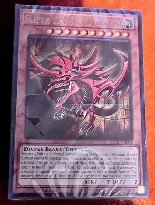Yu Gi Oh! TCG Egyptian God Deck Slifer The Sky Dragon Card Pack NEW & SEALED-image