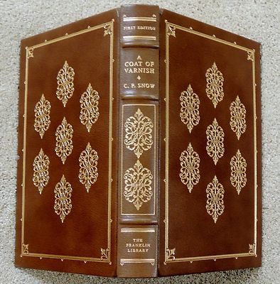 C P SNOW A Coat of Varnish FRANKLIN LIBRARY LEATHER BOUND Limited FIRST EDITION-image