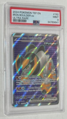Pokemon TCG Iron Boulder EX Temporal Forces Holo PSA Graded Gem-image
