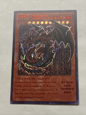 Slifer The Sky Dragon Pop Out Egyptian God Cards ACG Card Holo Anime Yugioh Rare-image