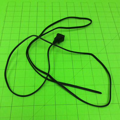 Fisher FM-660 Stereo Tuner Black Power Cable Cord (Bare End)-image