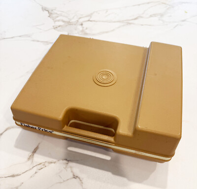 Fisher Price Record Player Portable Turntable #825 33 45 rpm 1978 VINTAGE Beige-image