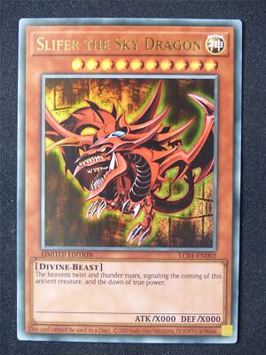 Slifer the Sky Dragon LC01 Ultra Rare - limited ed Yugioh Card #K-image