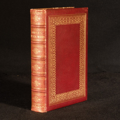 1872 The Poetical Works of William Cowper Lansdowne Poets Full Crushed Morocco-image
