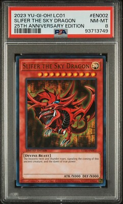 YuGiOh Slifer the Sky Dragon LC01-EN002 Legendary Collection PSA 8-image
