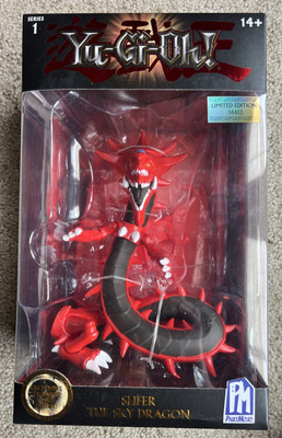 Yu-Gi-Oh! Phatmojo Series 1 Limitied Edition Slifer the Sky Dragon Figure W Card-image