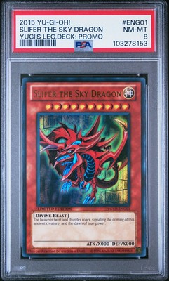 Yu-Gi-Oh! - Slifer the Sky Dragon 2015 YGLD-ENG01 Limited Edition PSA 8-image