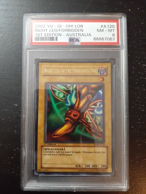 1st Edition Right Leg Of The Forbidden One Exodia Lob-A120 LP (Austrailian)-image