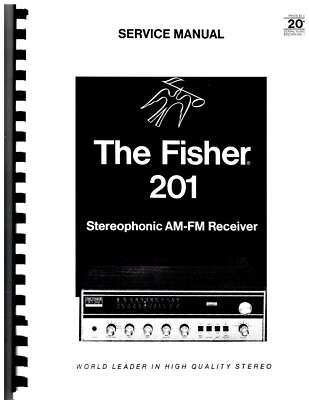 Receiver Service Manual fits Fisher 201 Radio -image