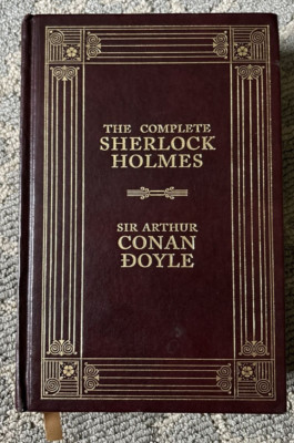 The Complete Sherlock Holmes Sir Arthur Conan Doyle 1992 Barnes & Noble Leather-image