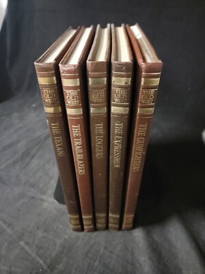 THE OLD WEST Series Time Life Classics Hardcover Leatherette Books - Lot Of 5-image