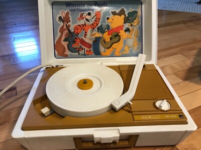 Sears fisher price vintage turntable Winnie the Pooh and tiger too 70’s-image