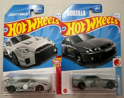 Hot Wheels Nissan Skyline Godzilla + LB-Silhouette R35GT-RR LBWK P Case 2024-image