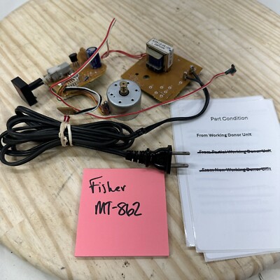 Fisher MT-862 Turntable Parts - Motor Controls Power Supply Transformer Cord-image