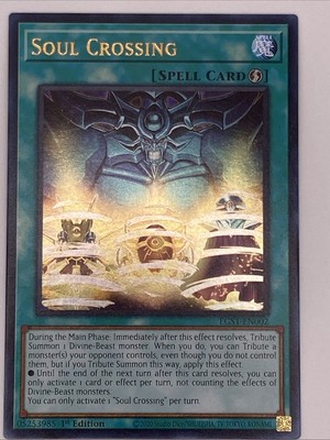 Soul Crossing EGS1-EN002 Egyptian God Deck: Slifer the Sky Dragon-1st Edition...-image