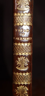 1823 The Vicar of Wakefield A Tale by Oliver Goldsmith Small Leather Bound Vol-image