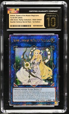 Pristine CGC 10 YUGIOH 25TH QUARTER CENTURY SELENE QUEEN MASTER MAGICIAN-image
