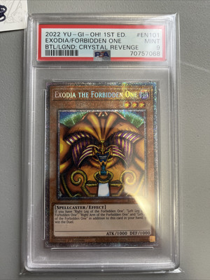 1 X Yu-Gi-Oh! Exodia the Forbidden One - 1st Edition - BLCR-EN101 - PSA 9 MINT!-image
