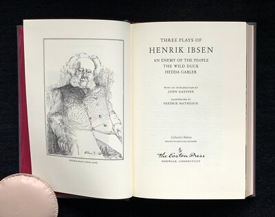 Three Plays by Henrik Ibsen  Easton Press  leather  100 Greatest Books-image