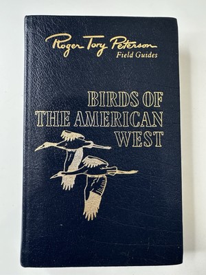 🟠Roger Tory Peterson Field Guide BIRDS OF THE AMERICAN WEST Leather Like New-image