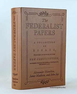 THE FEDERALIST PAPERS Alexander Hamilton James Madison Soft Faux Leather NEW-image