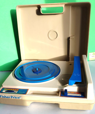 Vtg 1978 Fisher Price WORKING Record Player Portable Phonograph #825 33 & 45 RPM-image