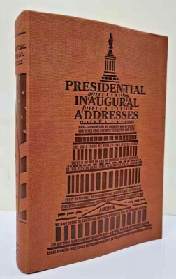 PRESIDENTIAL INAUGURAL ADDRESSES From Washington To Trump Faux Leather Brand New-image
