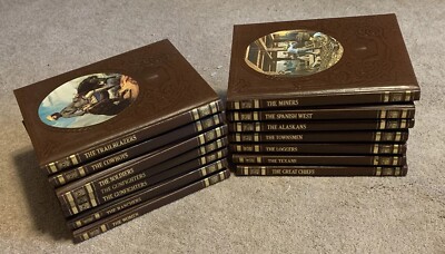 THE OLD WEST Time Life Books 13 Volume Leatherette Book Series Set Hardback-image