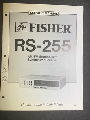 Fisher RS-255 Service Manual AM/FM Stereo Digital Synthesizer Receiver Original-image