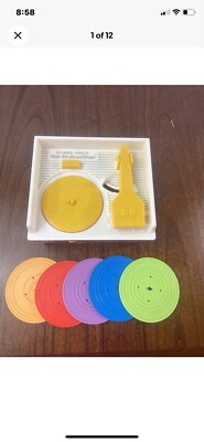Fisher Price Music Box Kid Record Player 5 Records 2014 Tested & Working-image