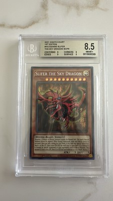 Slifer The Sky Dragon (Secret Pharaoh Rare) KICO-EN063 King's Court 1st Edition-image