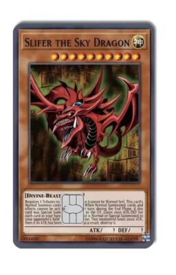Slifer The Sky Dragon Credit Debit Card Skin Decal Small Chip Precut-image