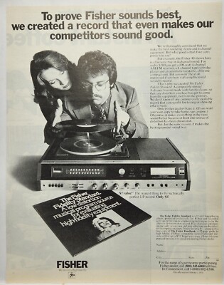 1972 Fisher 40 Stereo Receiver Turntable Tape Player Vintage Print Ad-image