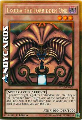 EXODIA THE FORBIDDEN ONE • Gold • PGL2 EN026 • 1Ed • Yugioh!-image